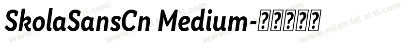 SkolaSansCn Medium字体转换